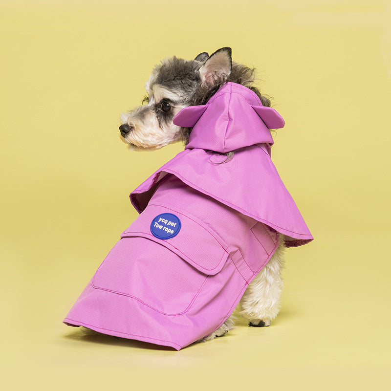 2237 Dapper Dog Rain Cape - Stay Dry in Style!