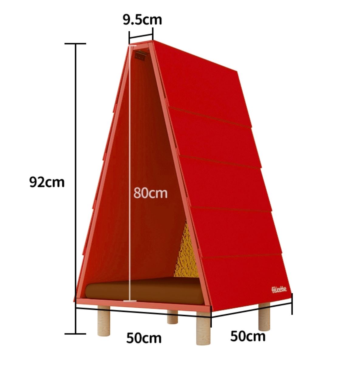 5206 Versatile Pet Haven: Colorful Artistic Wooden Abode for Cats & Dogs – With Swap-able Roo