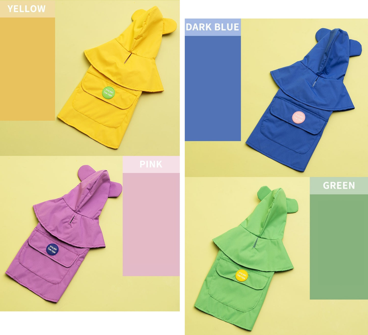 2237 Dapper Dog Rain Cape - Stay Dry in Style!