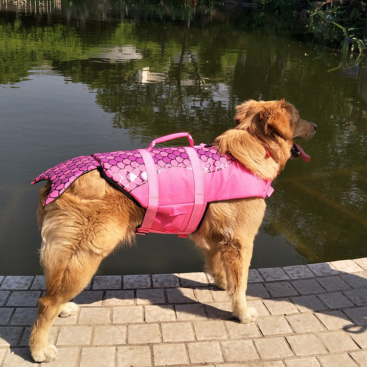 2268 Shark & Mermaid Dog Life Jackets - Safe and Stylish Pet Swimwear