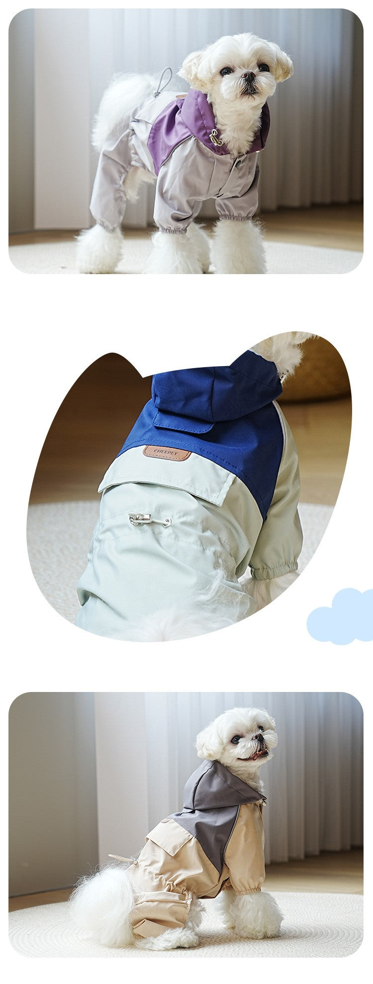 2214 Splashy Doggy Stormbreaker - Stylish and Waterproof Pet Jacket