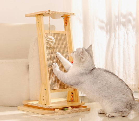6322 Corner Cat Scratcher with Playful Twist – Protect Furniture & Entertain Your Cat