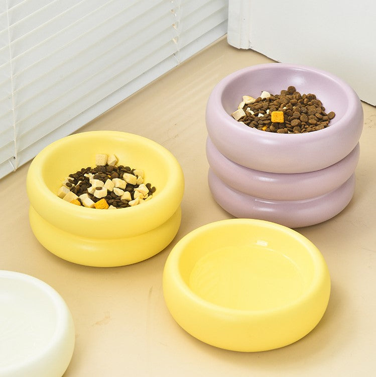 7187 Chubby Circle Pet Bowls - Adding Whimsy to Mealtime
