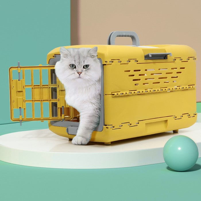9264 Foldable Pet Carrier for Cats and Dogs - Portable Travel Crate