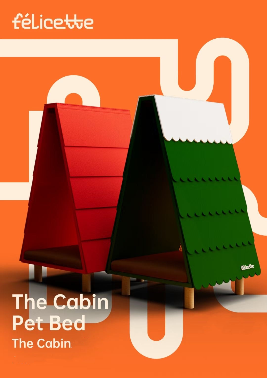5206 Versatile Pet Haven: Colorful Artistic Wooden Abode for Cats & Dogs – With Swap-able Roo