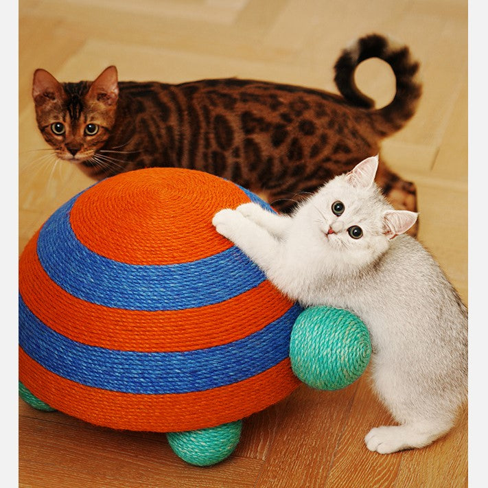 6146b Balloon Stripe Turtle Cat Scratcher