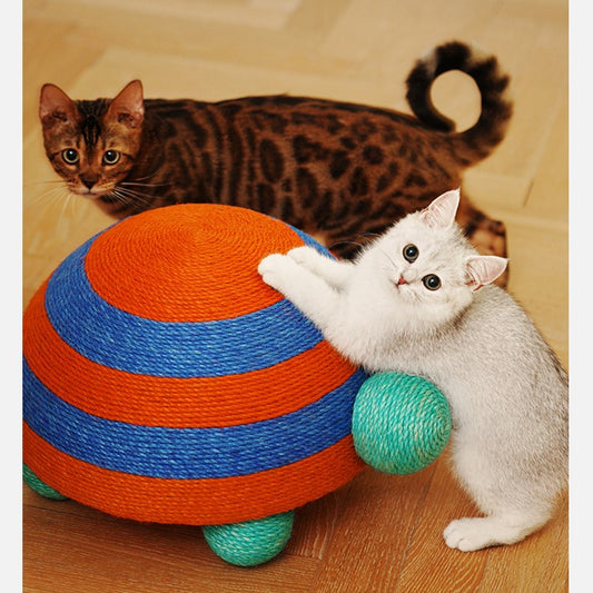 6146b Balloon Stripe Turtle Cat Scratcher