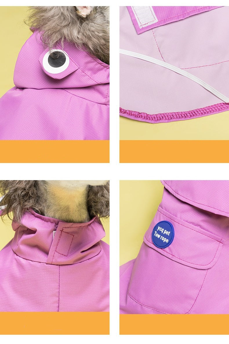 2237 Dapper Dog Rain Cape - Stay Dry in Style!