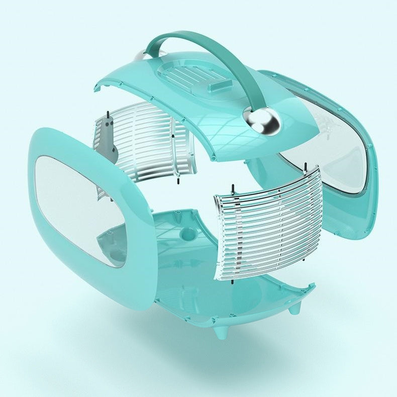 9201 Retro Radio-Styled Pet Carrier Backpack for Cats - Spacious, Ventilated, and Stylish