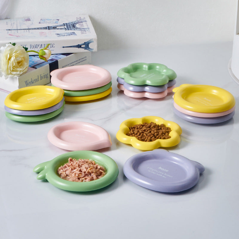 7189 Korean-Inspired Ceramic Cat and Dog Dish：Pawesome Purrfection
