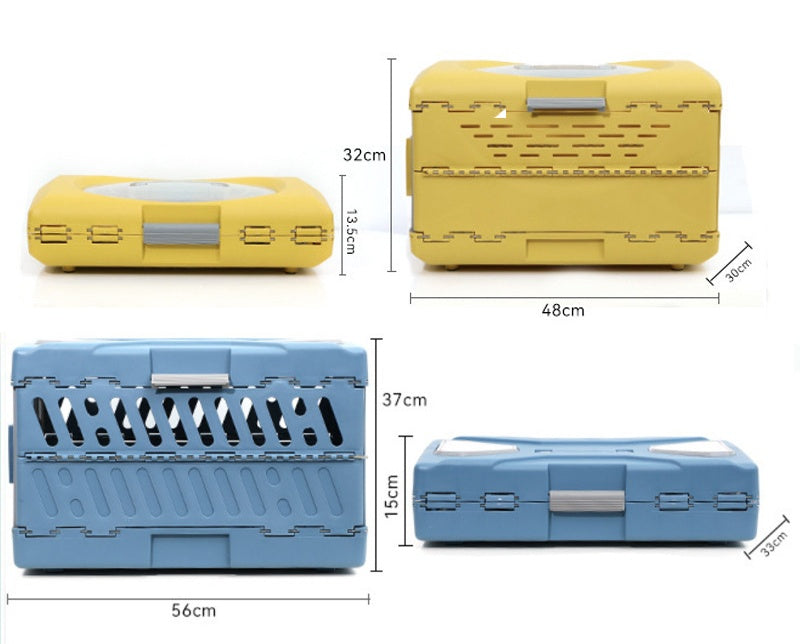 9264 Foldable Pet Carrier for Cats and Dogs - Portable Travel Crate
