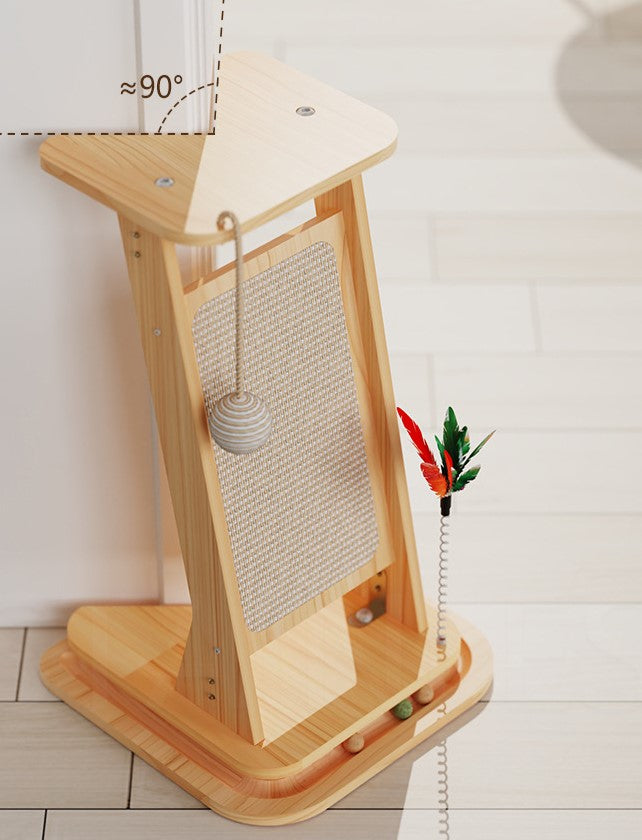 6322 Corner Cat Scratcher with Playful Twist – Protect Furniture & Entertain Your Cat