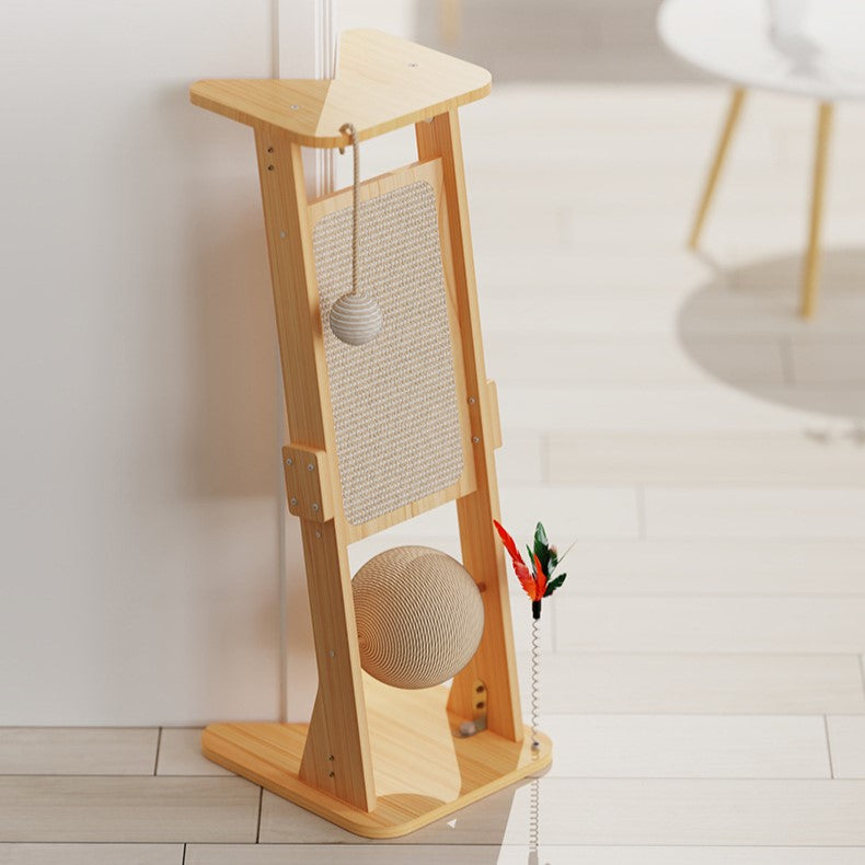 6322 Corner Cat Scratcher with Playful Twist – Protect Furniture & Entertain Your Cat