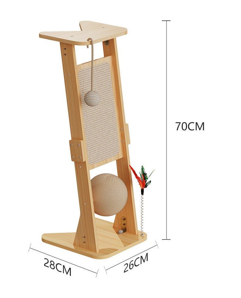 6322 Corner Cat Scratcher with Playful Twist – Protect Furniture & Entertain Your Cat