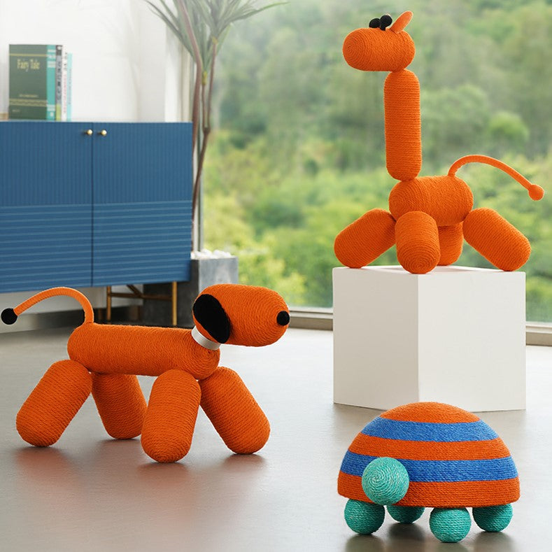 6146b Balloon Stripe Turtle Cat Scratcher