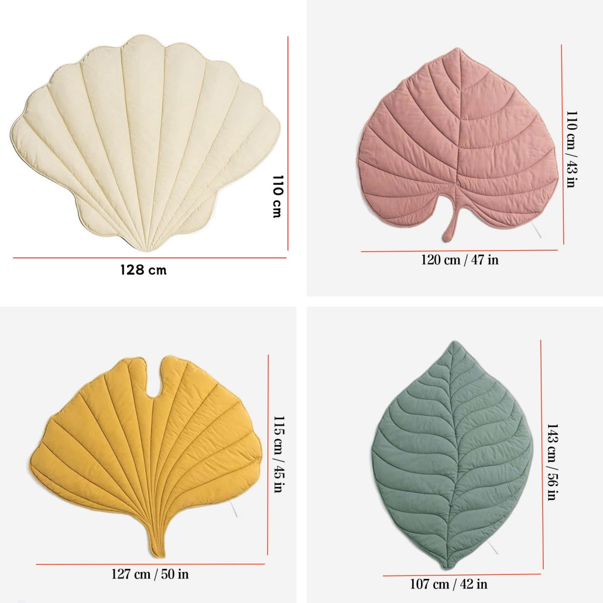 5270 Extra-Large Leaf-Shaped Pet Mat