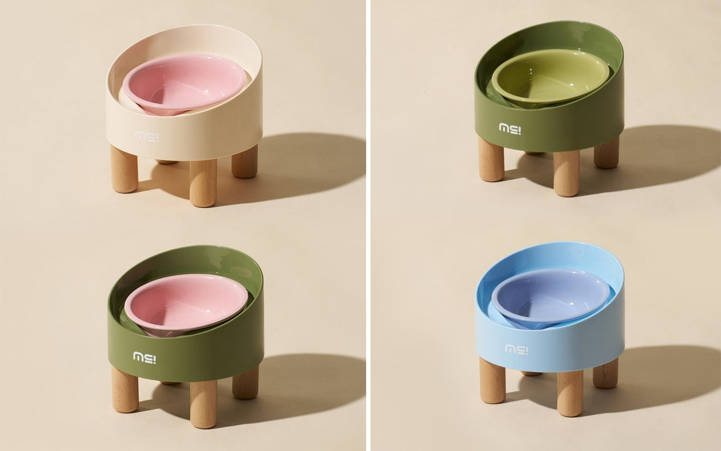 7297 Elevated Anti-Spill Pet Bowl – Ergonomic, Easy to Clean, Perfect for Mess-Free Mealtime