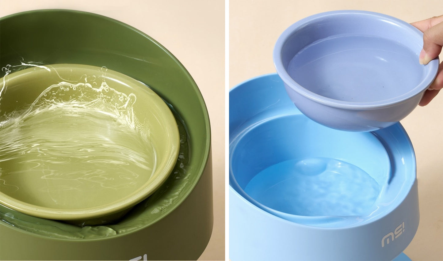 7297 Elevated Anti-Spill Pet Bowl – Ergonomic, Easy to Clean, Perfect for Mess-Free Mealtime
