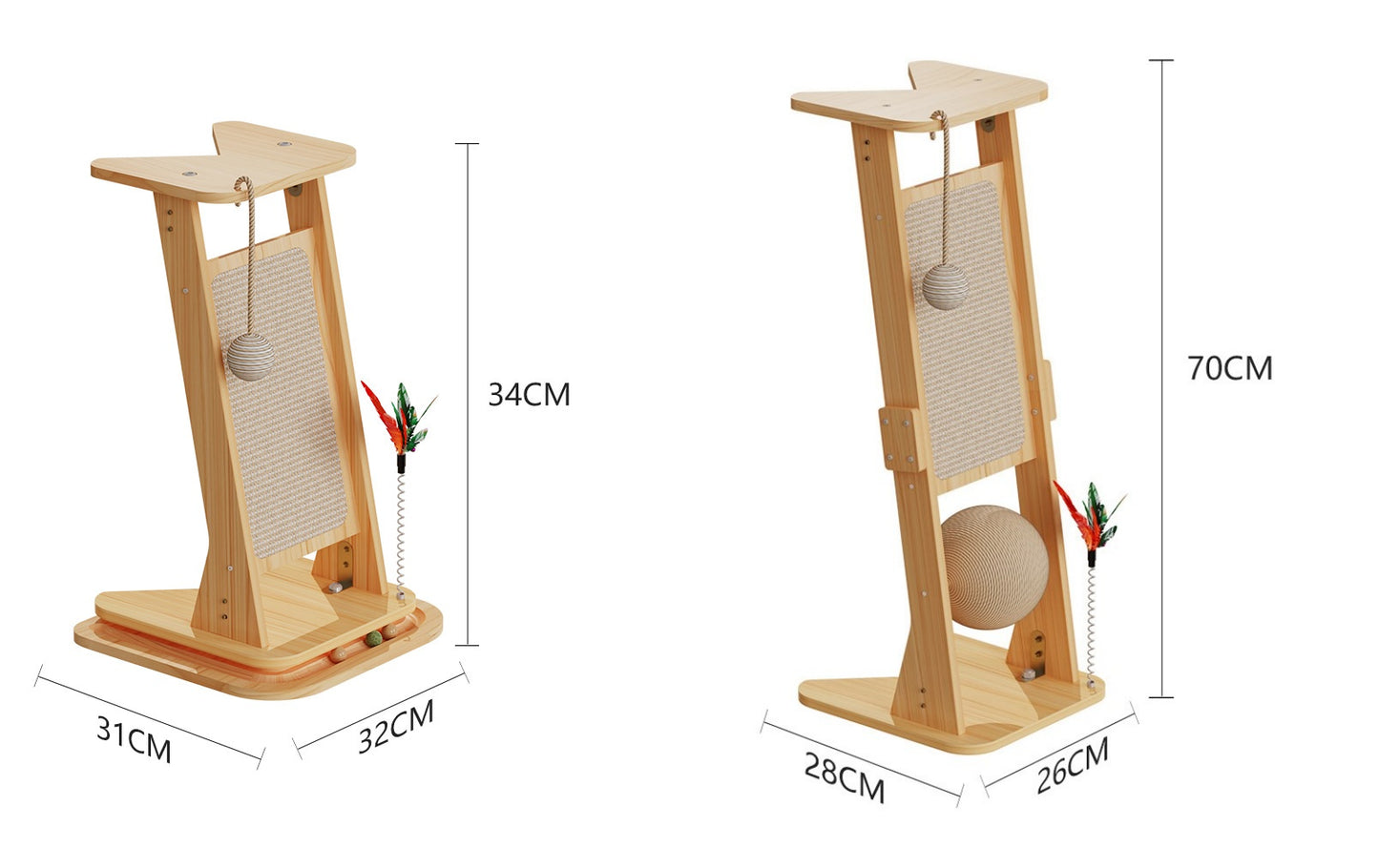 6322 Corner Cat Scratcher with Playful Twist – Protect Furniture & Entertain Your Cat
